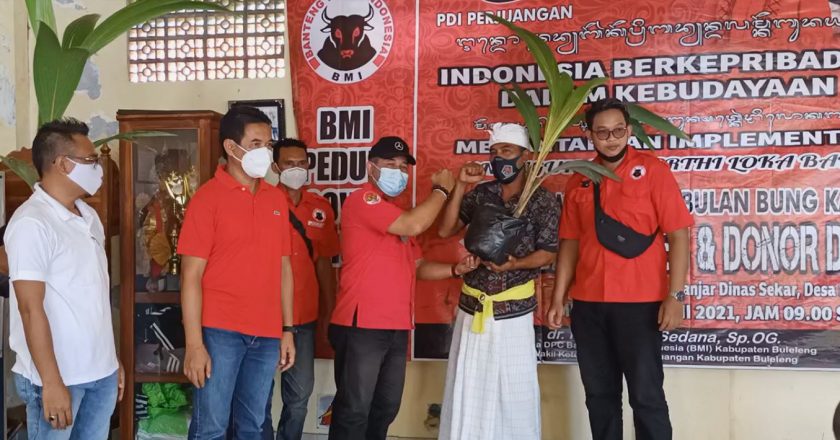 Bulan Bung Karno BMI Gelar Baksos di Desa  Banjar