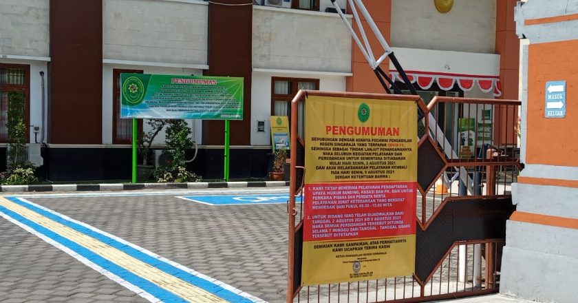 Satu Hakim Terkonfirmasi Covid, PN Singaraja Tutup Sementara