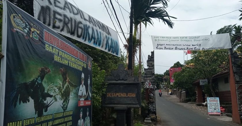 Warga Desa Penglatan Tolak Eksekusi Tanah Kantor Perbekel