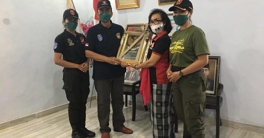 Bela Negara Sejak Dini Menwa Gandeng TK Negeri Wanagiri