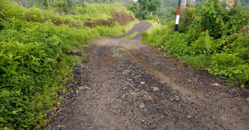 Jalan di Desa Kayuputih Bertahun-Tahun Belum Tersentuh Perbaikan
