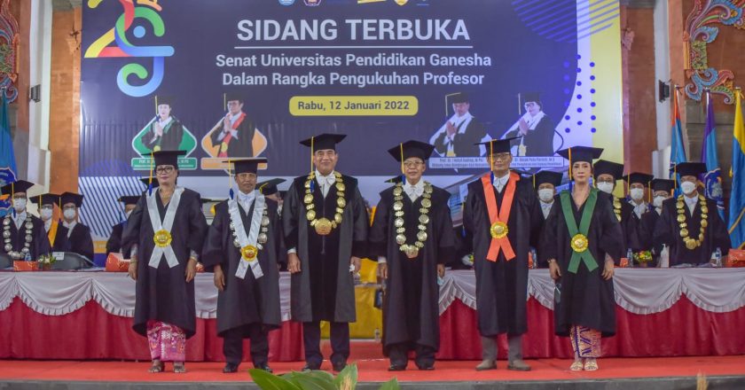 Empat Guru Besar Undiksha Dikukuhkan Saat Dies Natalis ke-29