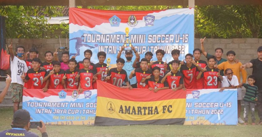 Ditengah Keterbatasan Fasilitas, Amartha FC U-15 Juarai Turnamen Intan Jaya Cup 1