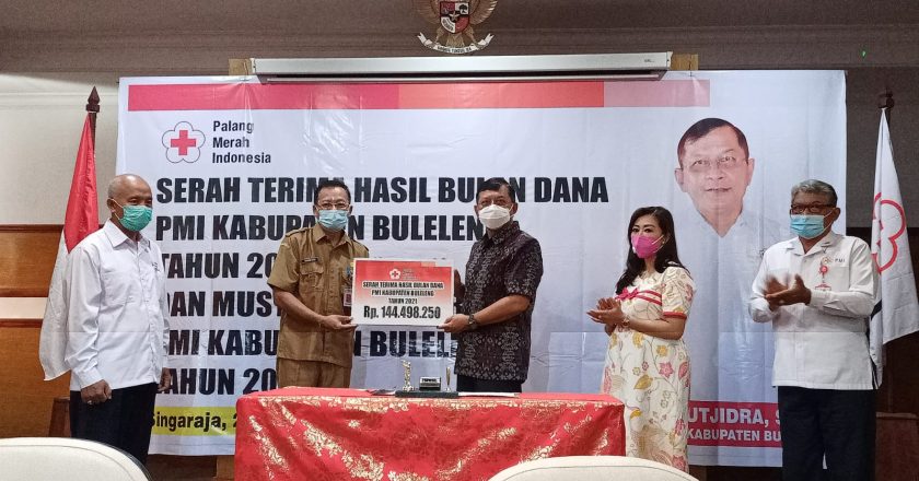 PMI Buleleng Terima Dana 144 Juta Hasil Galang Tahun 2021