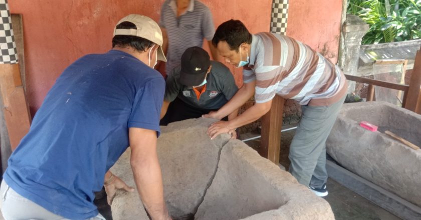BPCB Konservasi Sarkofagus yang Ada di Museum Buleleng
