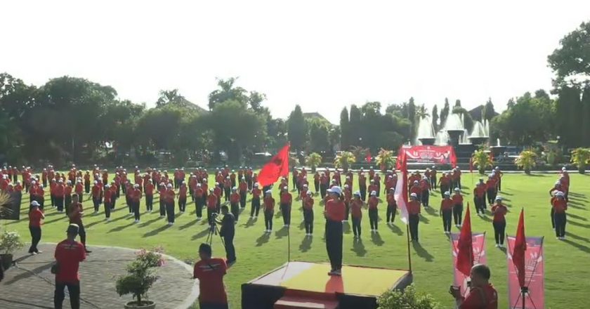 PDIP Cetak Rekor Senam dengan Peserta Terbanyak