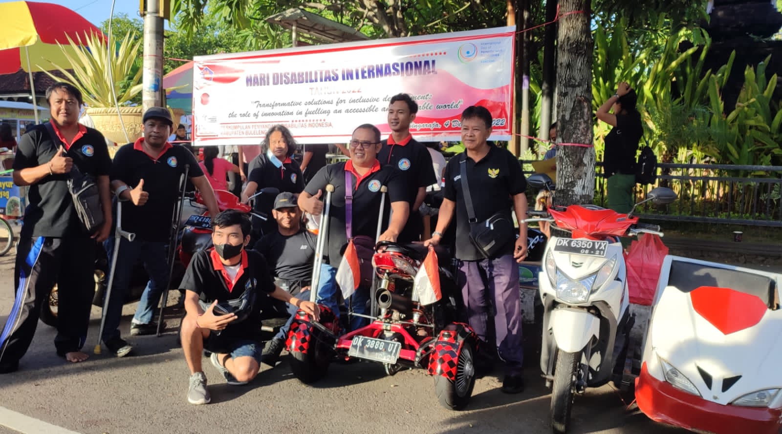 Peringati Hari Disabilitas Internasional, PPDI Buleleng Gelar Pameran Motor Disabilitas