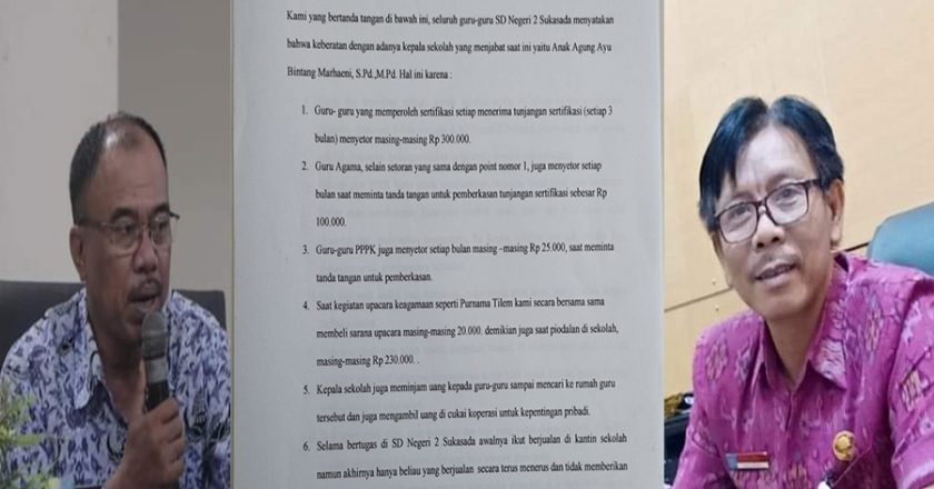 Guru SD Negeri 2 Sukasada Keluhkan Pungutan Pemberkasan Dan Pengelolaan Kantin.