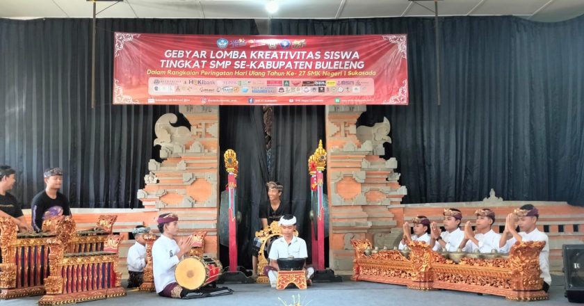 SMK Negeri 1 Sukasada Meriahkan HUT Ke-27 dengan Lomba Kreativitas Seni SMP Se-Buleleng
