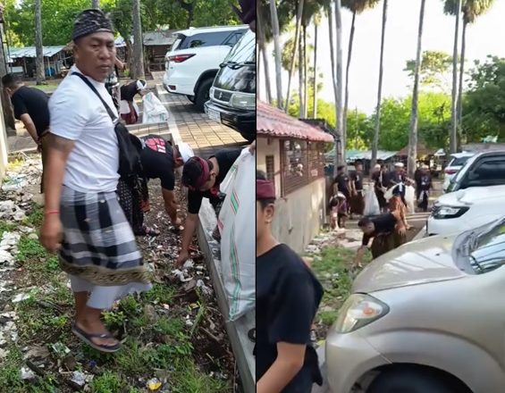 Bertepatan Hari Lahir Pancasila, SMD Amalkan Sila Pertama Dengan Membersikan Kawasan Pura Pulaki