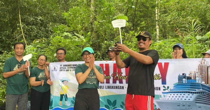 Cinta Lingkungan, PT Saraswati Manajemen Tanam Ratusan Pohon