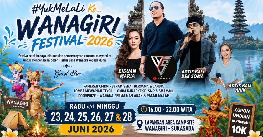 Enam Hari Penuh Hiburan dan UMKM, Wanagiri Festival 2026 Siap Digelar